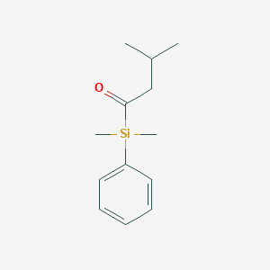 molecular formula C13H20OSi B12567914 Silane, dimethyl(3-methyl-1-oxobutyl)phenyl- CAS No. 199847-86-4