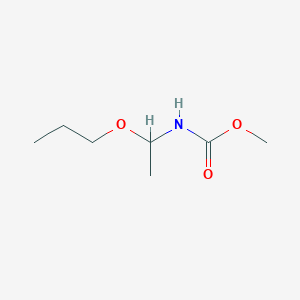 molecular formula C7H15NO3 B12567953 Methyl (1-propoxyethyl)carbamate CAS No. 185148-81-6