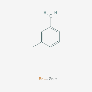 molecular formula C8H9BrZn B12567983 Bromozinc(1+) (3-methylphenyl)methanide CAS No. 195985-11-6