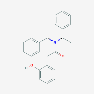 molecular formula C24H25NO2 B12568022 Benzeneacetamide, 2-hydroxy-N,N-bis[(1S)-1-phenylethyl]- CAS No. 543681-06-7