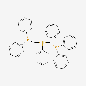 molecular formula C38H34P2Si B12568028 Phosphine, [(diphenylsilylene)bis(methylene)]bis[diphenyl- CAS No. 577785-19-4