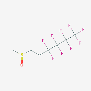 molecular formula C7H7F9OS B12568036 1,1,1,2,2,3,3,4,4-Nonafluoro-6-(methanesulfinyl)hexane CAS No. 357604-65-0
