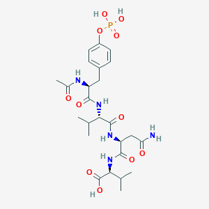 molecular formula C25H38N5O11P B12568044 Ac-Tyr(PO3H2)-Val-Asn-Val-OH CAS No. 195138-93-3