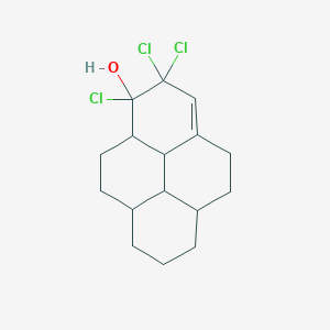 molecular formula C16H21Cl3O B12568052 1,2,2-Trichloro-1,2,4,5,5a,6,7,8,8a,9,10,10a,10b,10c-tetradecahydropyren-1-ol CAS No. 183909-37-7