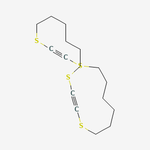 molecular formula C16H24S4 B12568114 1,4,11,14-Tetrathiacycloeicosa-2,12-diyne CAS No. 295329-32-7