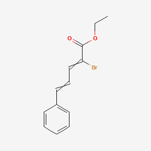 molecular formula C13H13BrO2 B12568126 Ethyl 2-bromo-5-phenylpenta-2,4-dienoate CAS No. 197313-84-1
