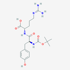 molecular formula C20H31N5O6 B12568146 N-(tert-Butoxycarbonyl)-L-tyrosyl-N~5~-(diaminomethylidene)-L-ornithine CAS No. 189056-54-0