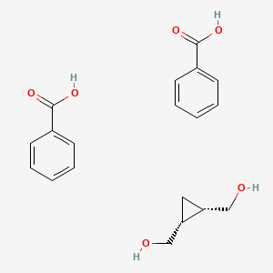 molecular formula C19H22O6 B12568173 Benzoic acid--[(1R,2S)-cyclopropane-1,2-diyl]dimethanol (2/1) CAS No. 193157-98-1
