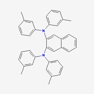 molecular formula C38H34N2 B12568181 N~2~,N~2~,N~3~,N~3~-Tetrakis(3-methylphenyl)naphthalene-2,3-diamine CAS No. 179063-38-8