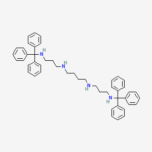 molecular formula C48H54N4 B12568208 1,4-Butanediamine, N,N'-bis[3-[(triphenylmethyl)amino]propyl]- CAS No. 168699-01-2