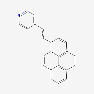 molecular formula C23H15N B12568214 4-[2-(Pyren-1-YL)ethenyl]pyridine CAS No. 571168-46-2
