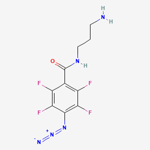 molecular formula C10H9F4N5O B12568293 N-(3-Aminopropyl)-4-azido-2,3,5,6-tetrafluorobenzamide CAS No. 201464-12-2