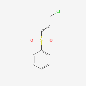 molecular formula C9H9ClO2S B12568331 (3-Chloroprop-1-ene-1-sulfonyl)benzene CAS No. 203128-81-8