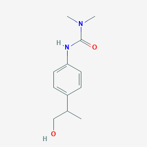molecular formula C12H18N2O2 B12568382 N'-[4-(1-Hydroxypropan-2-yl)phenyl]-N,N-dimethylurea CAS No. 189500-72-9