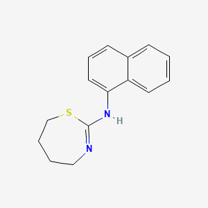 molecular formula C15H16N2S B12568429 Naphthalen-1-yl-[1,3]thiazepan-2-ylidene-amine CAS No. 200337-27-5