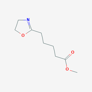 molecular formula C9H15NO3 B12568436 Methyl 5-(4,5-dihydro-1,3-oxazol-2-yl)pentanoate CAS No. 191655-19-3