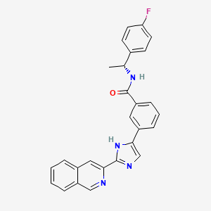molecular formula C27H21FN4O B1256844 TTP-8307 
