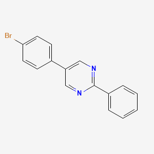 molecular formula C16H11BrN2 B12568469 5-(4-Bromophenyl)-2-phenylpyrimidine CAS No. 193886-10-1