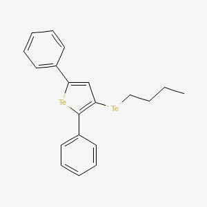 molecular formula C20H20Te2 B12568476 Tellurophene, 3-(butyltelluro)-2,5-diphenyl- CAS No. 184843-54-7