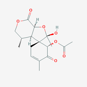 molecular formula C17H22O7 B125685 O-Acetylcyclocalopin A CAS No. 486430-93-7