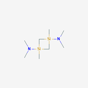 molecular formula C8H22N2Si2 B12568501 N~1~,N~1~,N~3~,N~3~,1,3-Hexamethyl-1,3-disiletane-1,3-diamine CAS No. 192461-52-2