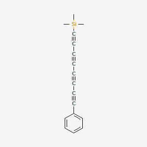 molecular formula C17H14Si B12568502 Silane, trimethyl(8-phenyl-1,3,5,7-octatetraynyl)- CAS No. 596122-61-1