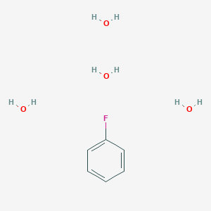 molecular formula C6H13FO4 B12568594 Fluorobenzene--water (1/4) CAS No. 185009-41-0