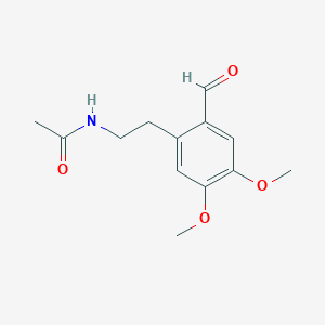 molecular formula C13H17NO4 B12568627 N-[2-(2-Formyl-4,5-dimethoxyphenyl)ethyl]acetamide CAS No. 203806-36-4