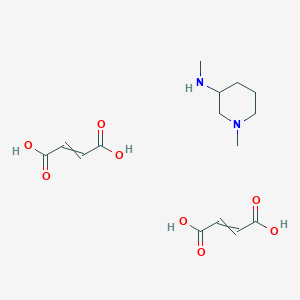 molecular formula C15H24N2O8 B12568639 But-2-enedioic acid--N,1-dimethylpiperidin-3-amine (2/1) CAS No. 184637-59-0