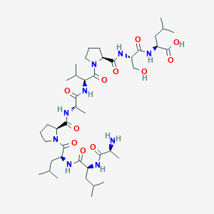molecular formula C42H73N9O11 B12568696 H-Ala-Leu-Leu-Pro-Ala-Val-Pro-Ser-Leu-OH CAS No. 263268-96-8