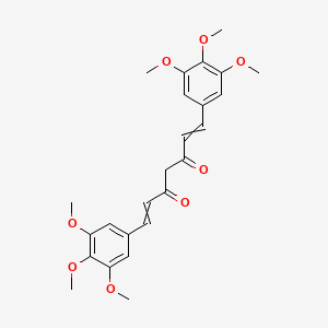 molecular formula C25H28O8 B12568700 1,7-Bis(3,4,5-trimethoxyphenyl)hepta-1,6-diene-3,5-dione CAS No. 191608-60-3