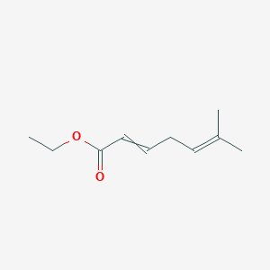 molecular formula C10H16O2 B12568755 Ethyl 6-methylhepta-2,5-dienoate CAS No. 194935-08-5