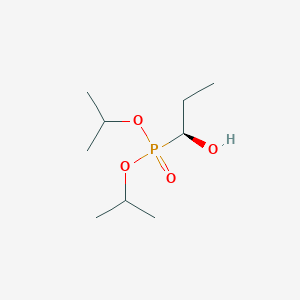 molecular formula C9H21O4P B12568803 Phosphonic acid, [(1S)-1-hydroxypropyl]-, bis(1-methylethyl) ester CAS No. 173035-34-2