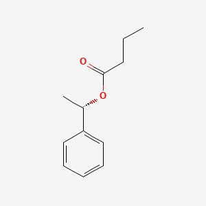 molecular formula C12H16O2 B12568812 Butanoic acid, (1S)-1-phenylethyl ester CAS No. 161024-76-6