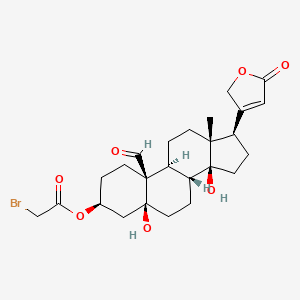 molecular formula C25H33BrO7 B1256883 Strophanthidin bromoacetate 