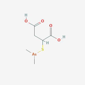 molecular formula C6H11AsO4S B12568843 Butanedioic acid, [(dimethylarsino)thio]- CAS No. 560107-78-0