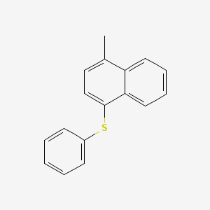 molecular formula C17H14S B12568872 1-Methyl-4-(phenylsulfanyl)naphthalene CAS No. 430430-72-1
