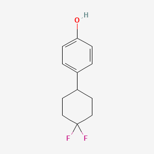 molecular formula C12H14F2O B12568873 4-(4,4-Difluorocyclohexyl)phenol CAS No. 161553-81-7