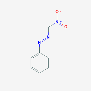 molecular formula C7H7N3O2 B12568881 Diazene, (nitromethyl)phenyl- CAS No. 169139-54-2