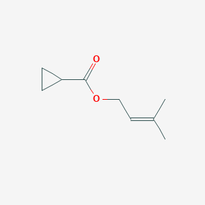 molecular formula C9H14O2 B12568925 Cyclopropanecarboxylic acid, 3-methylbut-2-enyl ester CAS No. 264145-76-8