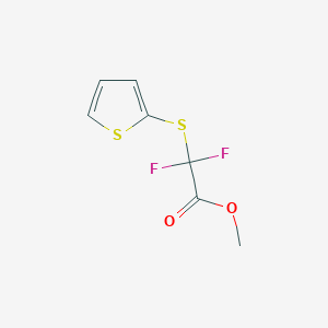 molecular formula C7H6F2O2S2 B12568934 Methyl difluoro[(thiophen-2-yl)sulfanyl]acetate CAS No. 184949-68-6