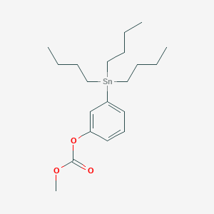 molecular formula C20H34O3Sn B12568967 Methyl 3-(tributylstannyl)phenyl carbonate CAS No. 198202-09-4