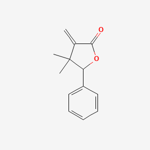 molecular formula C13H14O2 B12569065 4,4-Dimethyl-3-methylidene-5-phenyloxolan-2-one CAS No. 192458-59-6