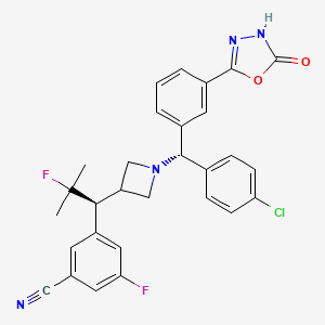 molecular formula C29H25ClF2N4O2 B1256907 Unii-W731cji60Q CAS No. 937731-95-8