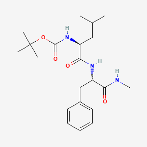 molecular formula C21H33N3O4 B12569124 N-(tert-Butoxycarbonyl)-L-leucyl-N-methyl-L-phenylalaninamide CAS No. 298227-22-2