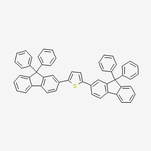 molecular formula C54H36S B12569125 Thiophene, 2,5-bis(9,9-diphenyl-9H-fluoren-2-yl)- CAS No. 487059-90-5