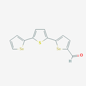 molecular formula C13H8OSSe2 B12569143 5-[5-(Selenophen-2-yl)thiophen-2-yl]selenophene-2-carbaldehyde CAS No. 200508-89-0