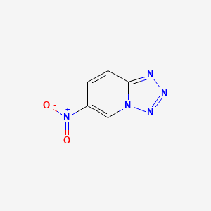 molecular formula C6H5N5O2 B12569180 5-Methyl-6-nitrotetrazolo[1,5-a]pyridine CAS No. 189756-88-5