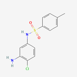 molecular formula C13H13ClN2O2S B12569214 N-(3-Amino-4-chlorophenyl)-4-methylbenzene-1-sulfonamide CAS No. 193469-22-6