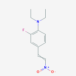 molecular formula C12H15FN2O2 B12569244 N,N-Diethyl-2-fluoro-4-(2-nitroethenyl)aniline CAS No. 159655-02-4